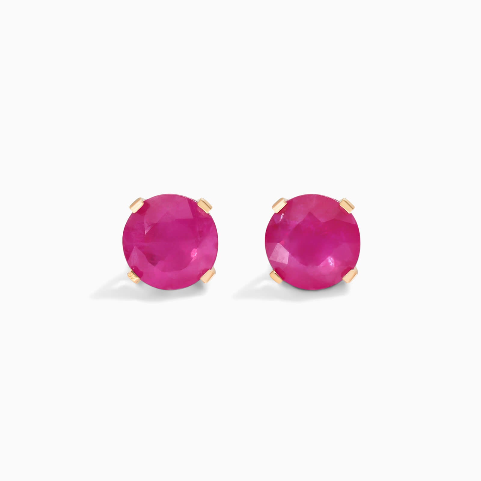 Brinco De Ouro 18k Feminino Solitario C/ Rubi Luxo Delicado Argran | New | Brincos, Celestial Diamonds, rubi, yellow | AUREA FINE JEWELRY