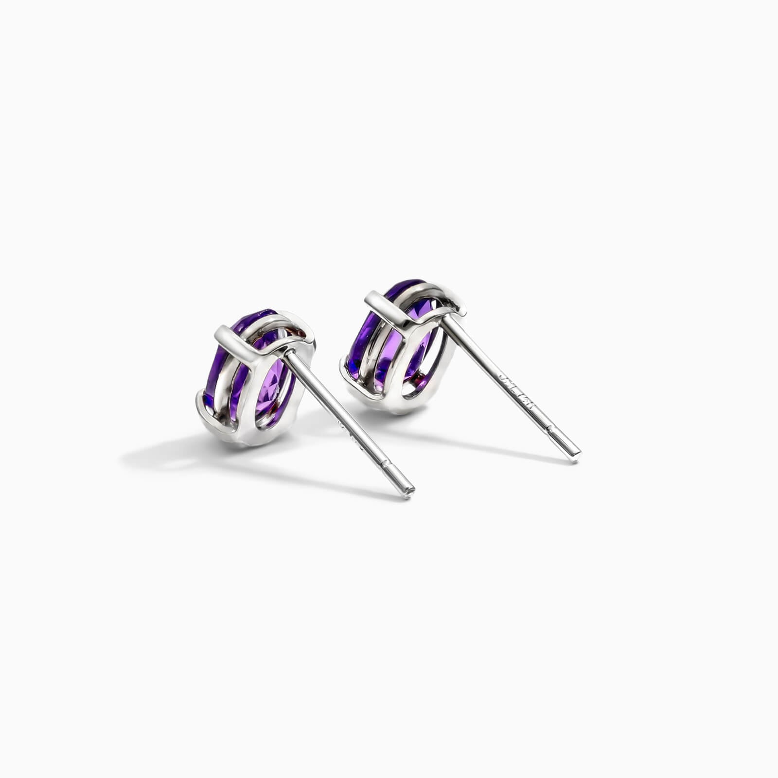 Brinco De Ouro 18k Feminino Ametista de Luxo Soul
