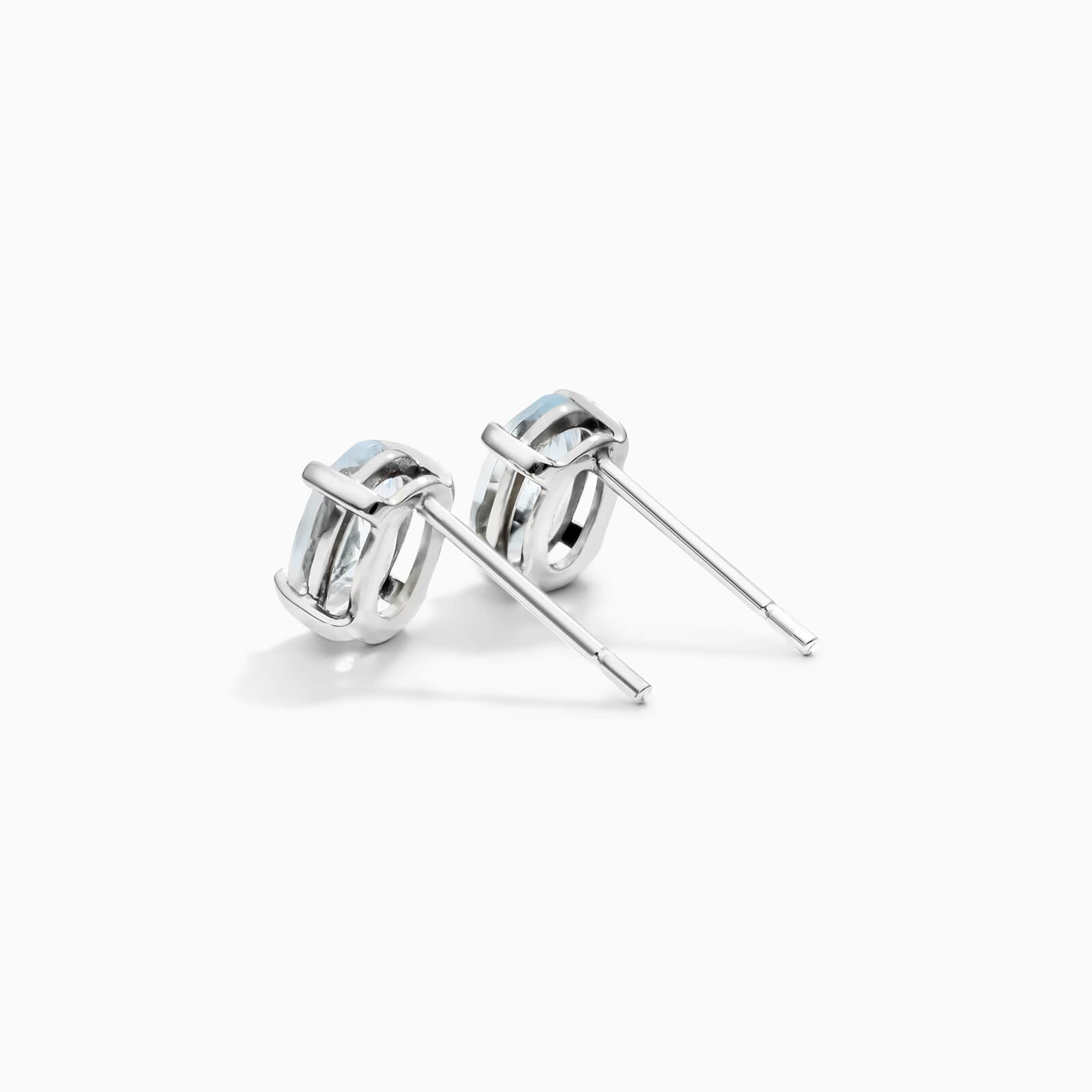 Brinco De Ouro 18k Feminino Água Marinha de Luxo Soul