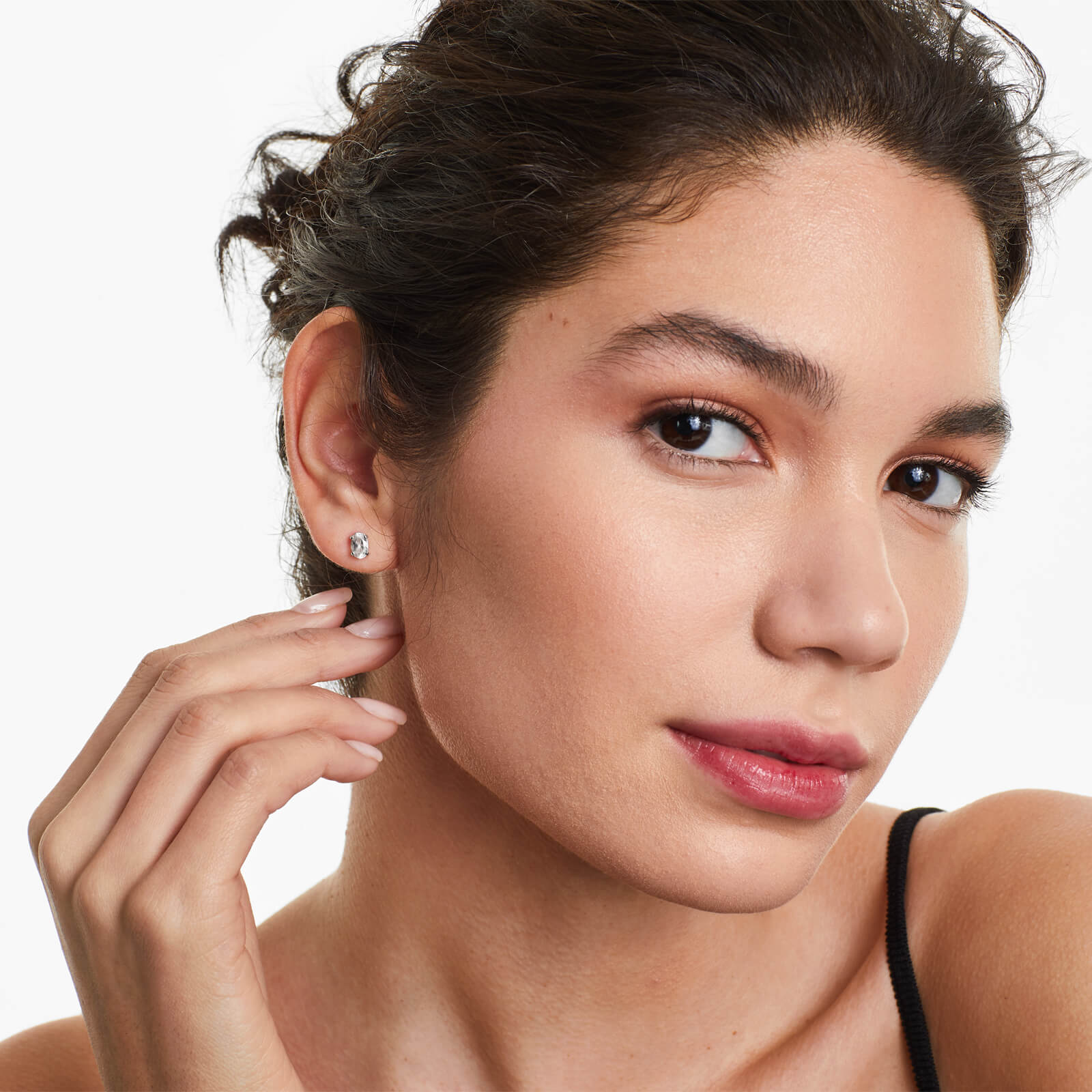 Brinco De Ouro 18k Feminino c/ Topazio Branco de Luxo Soul