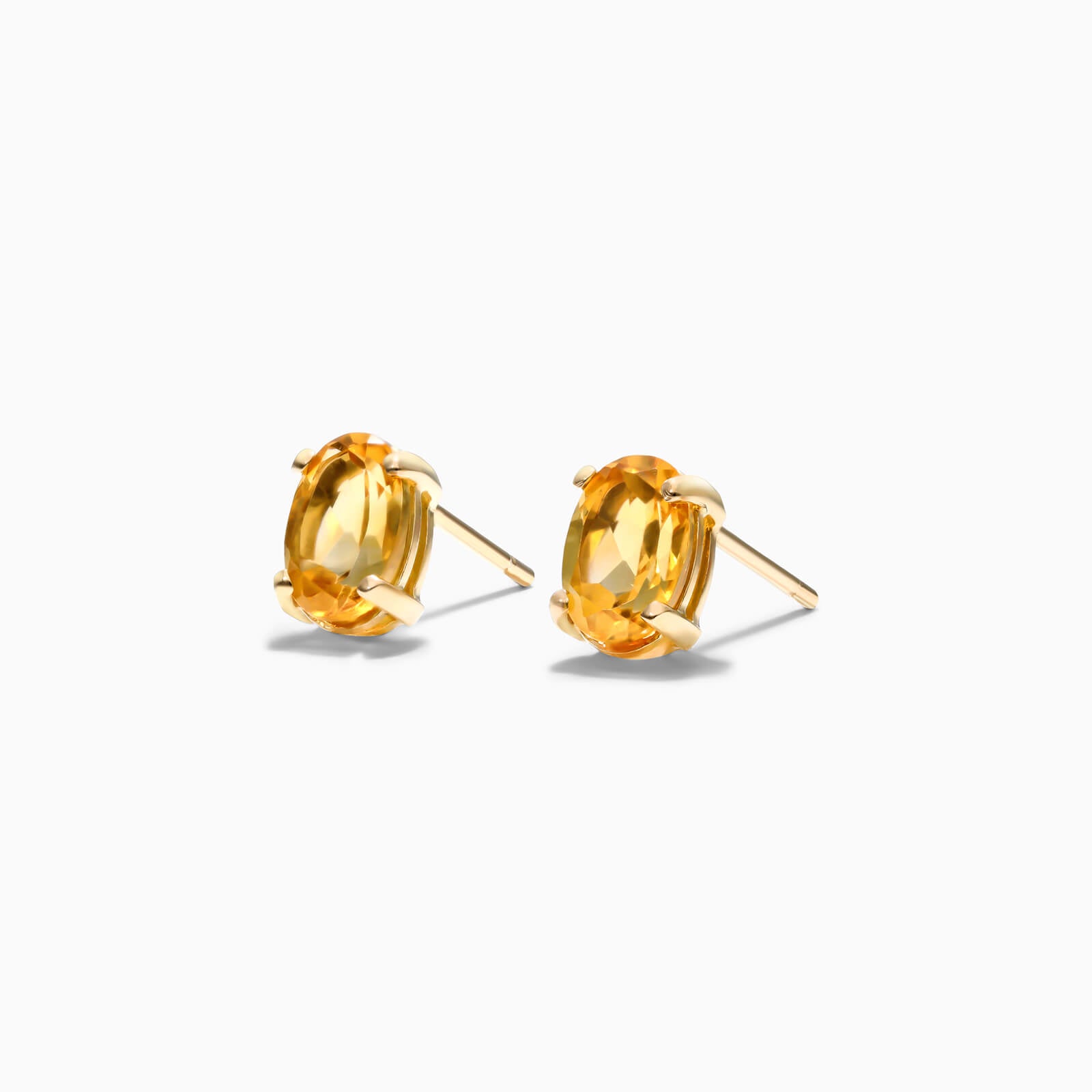 Brinco De Ouro 18k Feminino Citrino de Luxo Soul