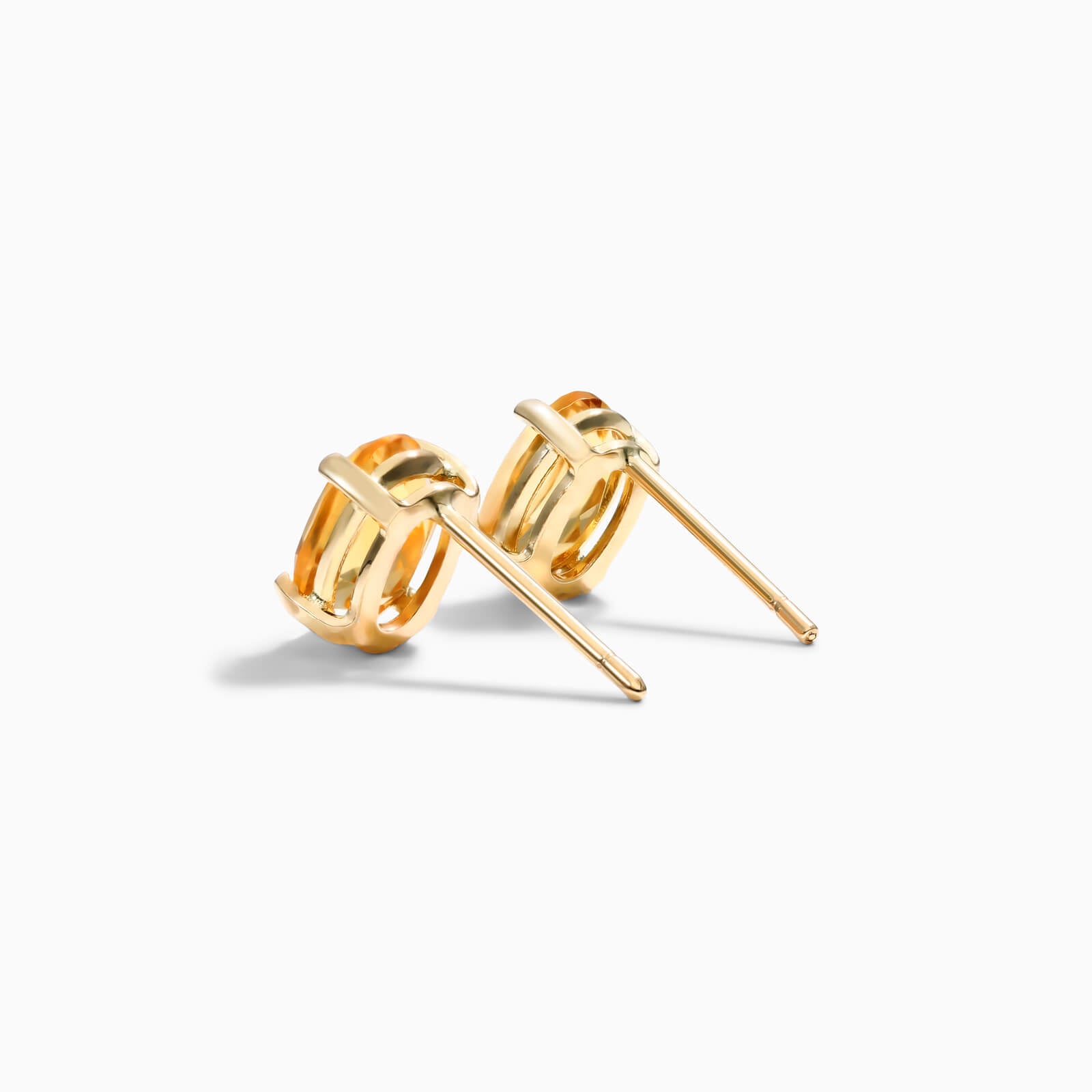 Brinco De Ouro 18k Feminino Citrino de Luxo Soul