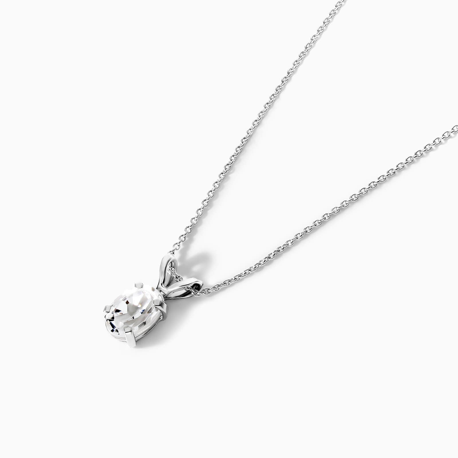Corrente feminina em Ouro 18k ponto de luz Topazio Incolor Luxo | Topazio, white | AUREA FINE JEWELRY
