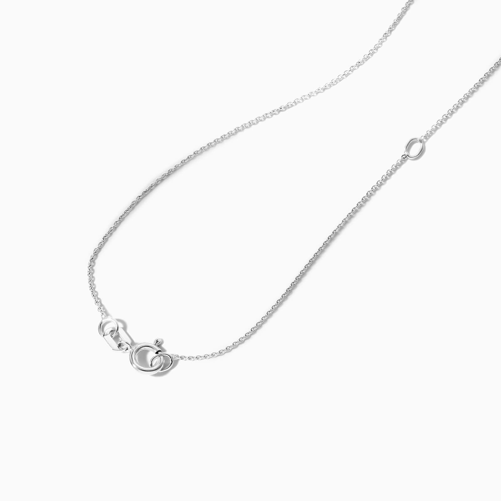 Corrente feminina em Ouro 18k ponto de luz Topazio Incolor Luxo