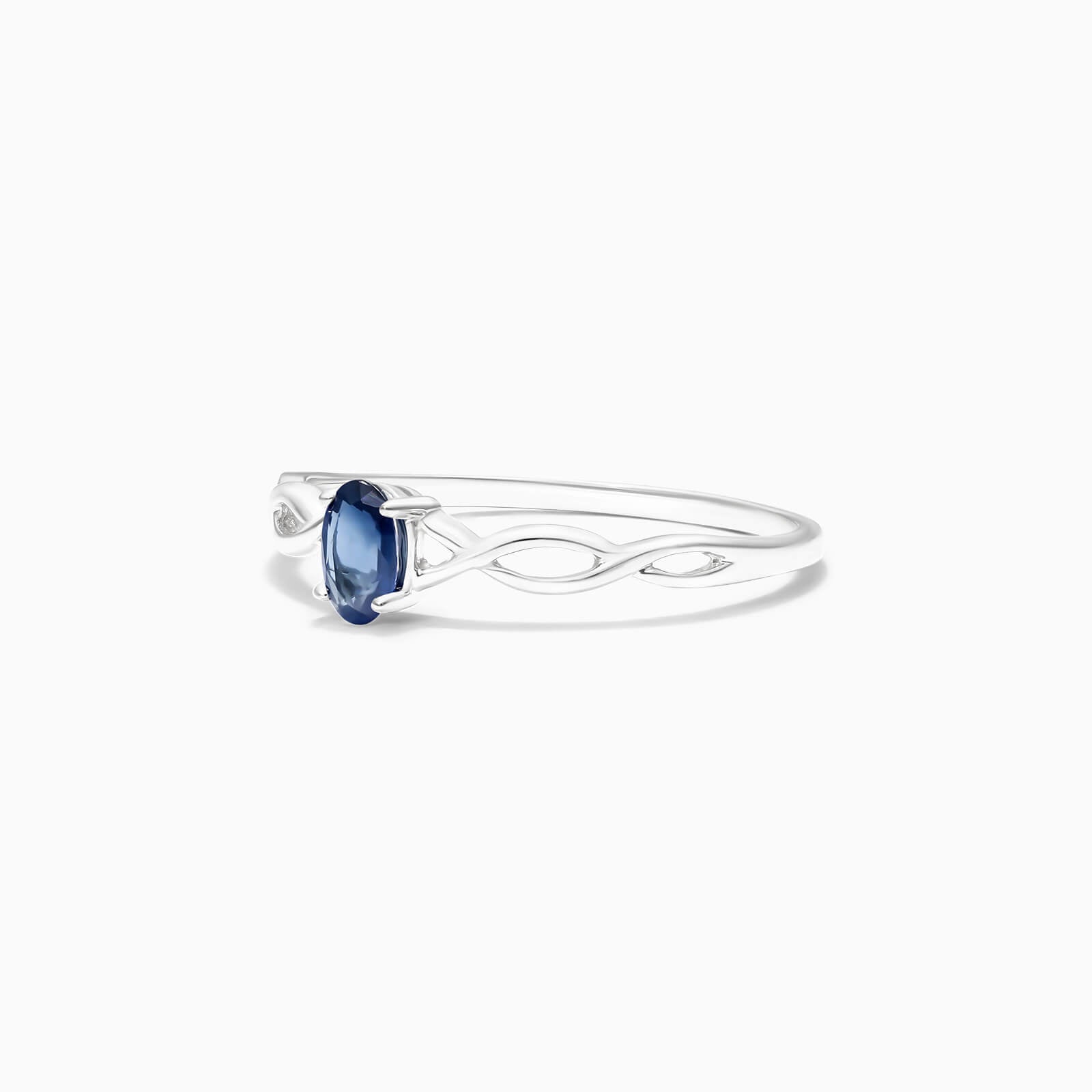 Anel De Ouro 18k Pedra Preciosa Safira Azul Solitario de Luxo - AUREA FINE JEWELRY