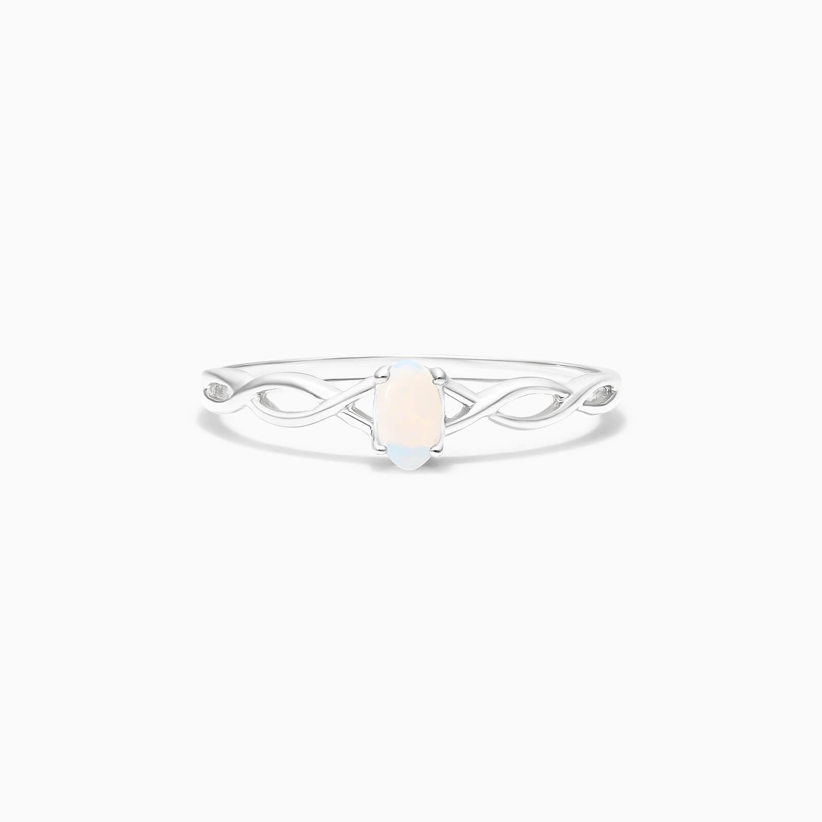Anel De Ouro 18k Pedra Preciosa Opala de Luxo | New | anel-de-noivado, Anéis, noivado, Opala, white | AUREA FINE JEWELRY