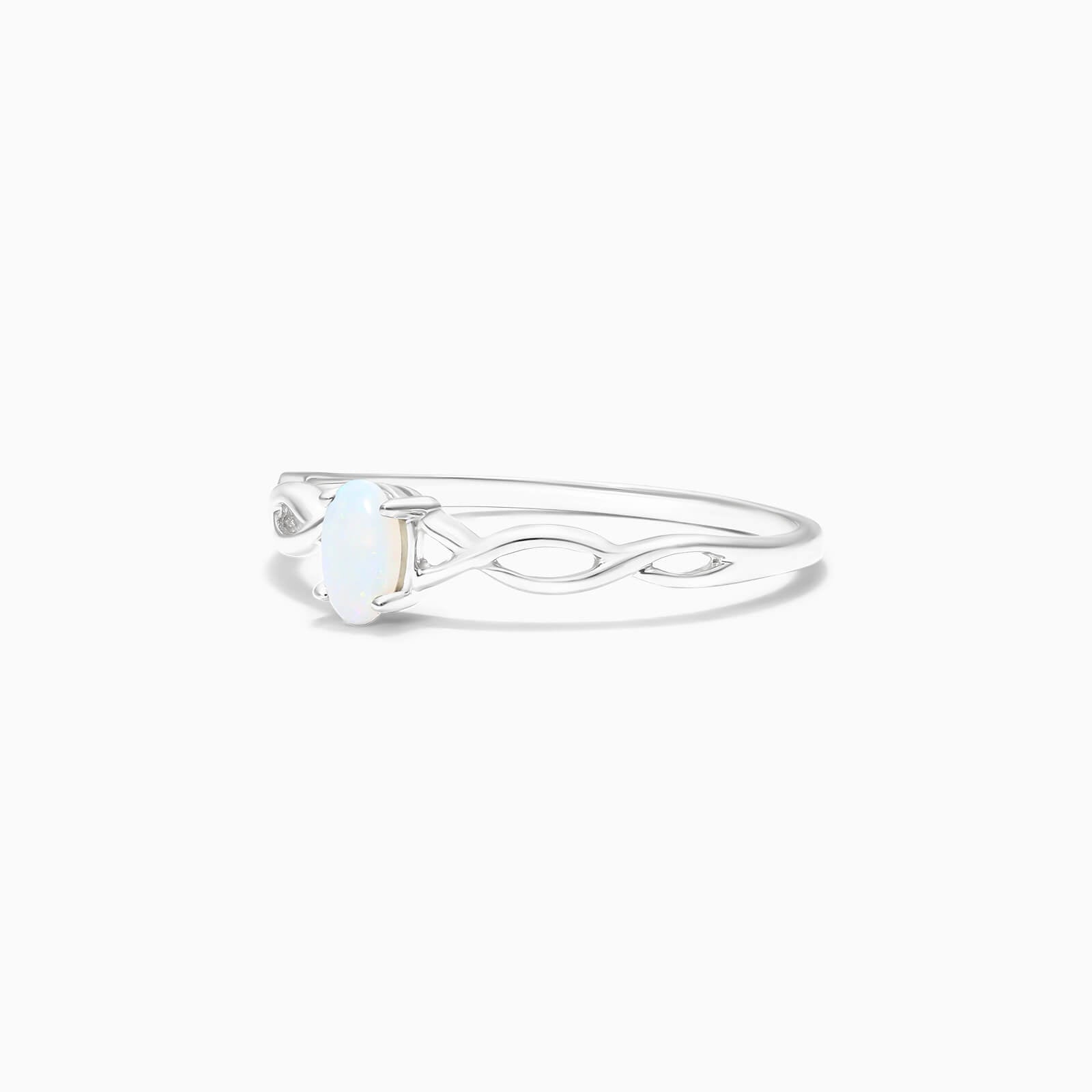 Anel De Ouro 18k Pedra Preciosa Opala de Luxo - AUREA FINE JEWELRY