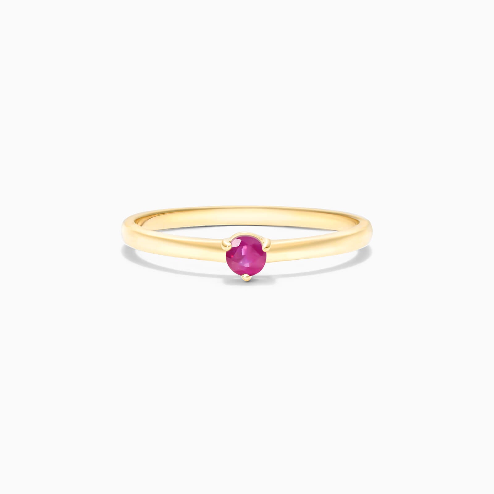 Anel De Ouro 18k Petite Rubi Solitario Delicado Luxo | New | anel-de-noivado, Anéis, noivado, rubi, yellow | AUREA FINE JEWELRY