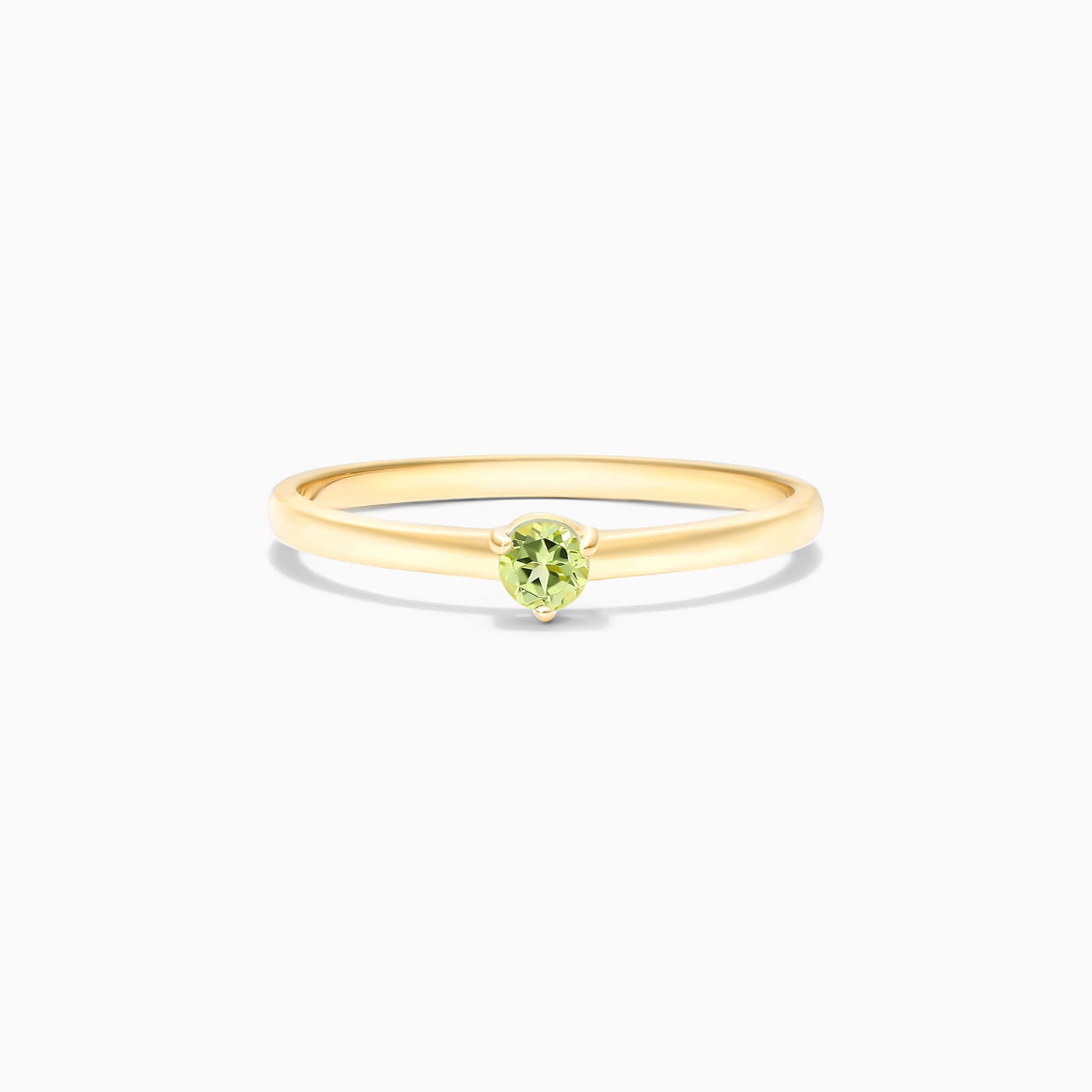 Anel De Ouro 18k Petite Peridoto Solitario Delicado Luxo | New | anel-de-noivado, Anéis, Esmeralda, noivado, yellow | AUREA FINE JEWELRY