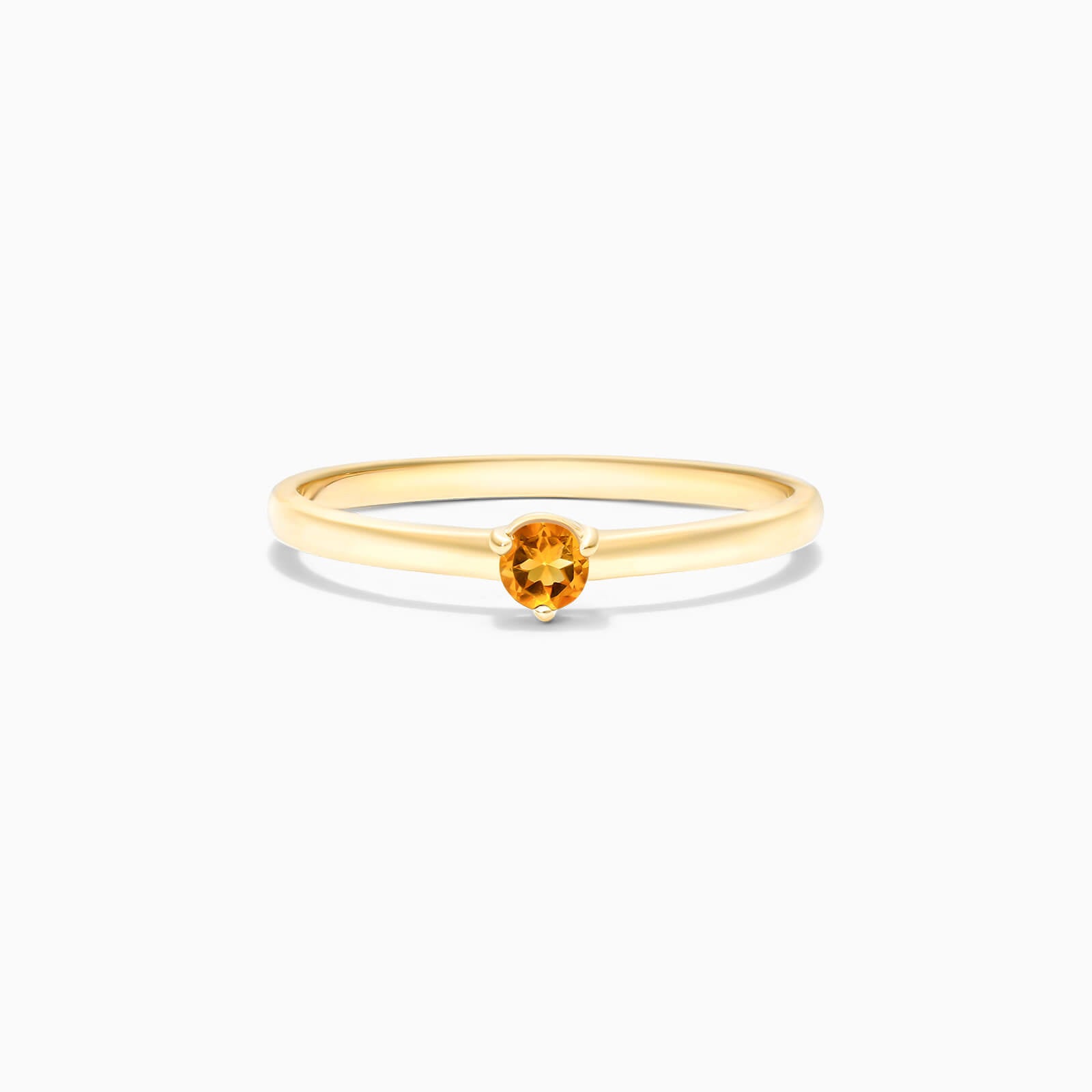 Anel De Ouro 18k Petite Citrino Solitario Delicado Luxo | New | anel-de-noivado, Anéis, citrino, noivado, yellow | AUREA FINE JEWELRY