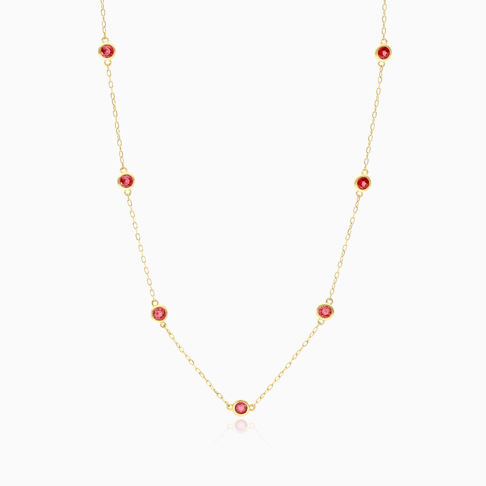 Corrente de Ouro Feminina 18k C/ Rubi Coleçao Scarlat | New | Celestial diamonds, Colares, rubi, yellow | AUREA FINE JEWELRY