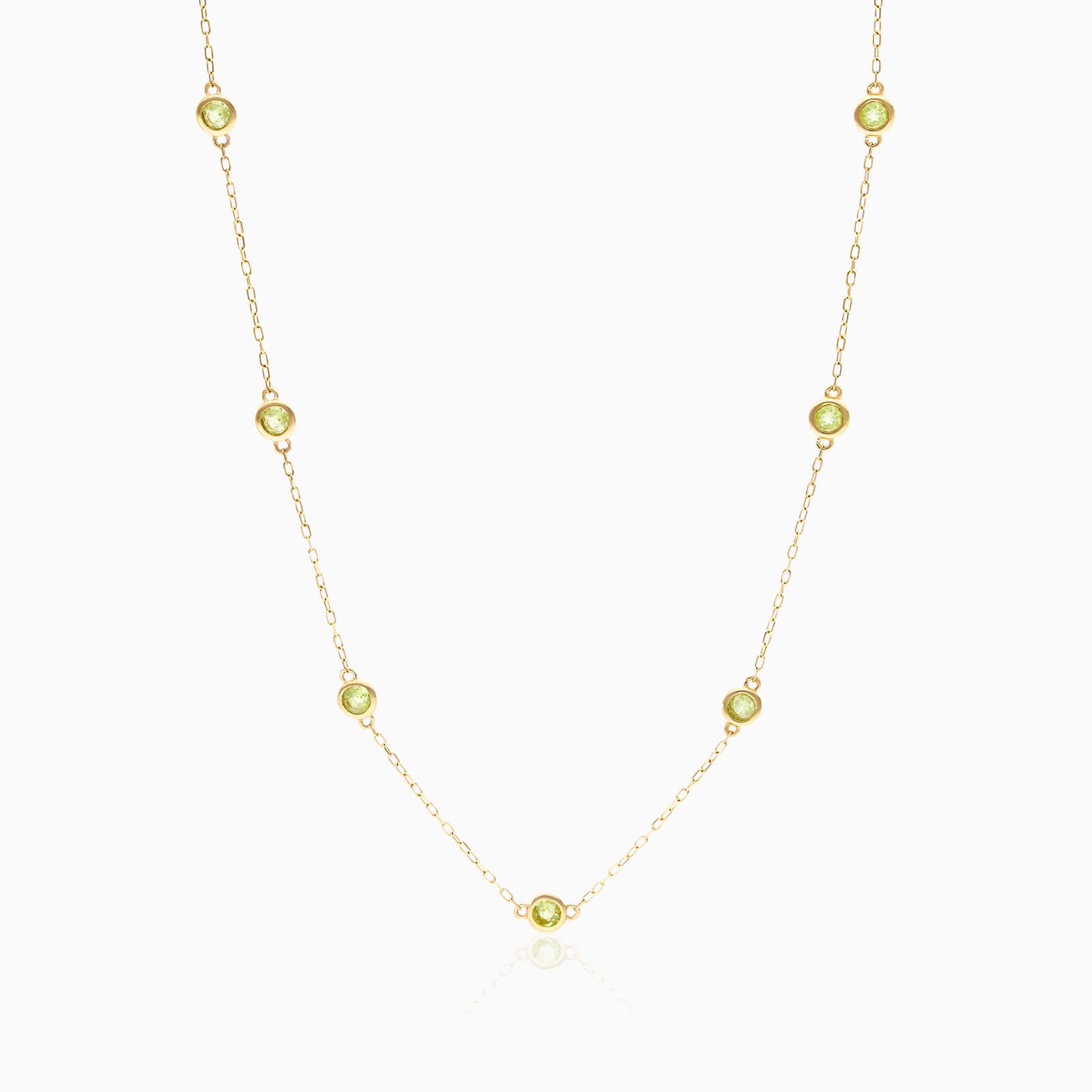 Corrente de Ouro Feminina 18k C/ Periodoto Coleçao Scarlat | New | Celestial diamonds, Colares, Esmeralda, yellow | AUREA FINE JEWELRY