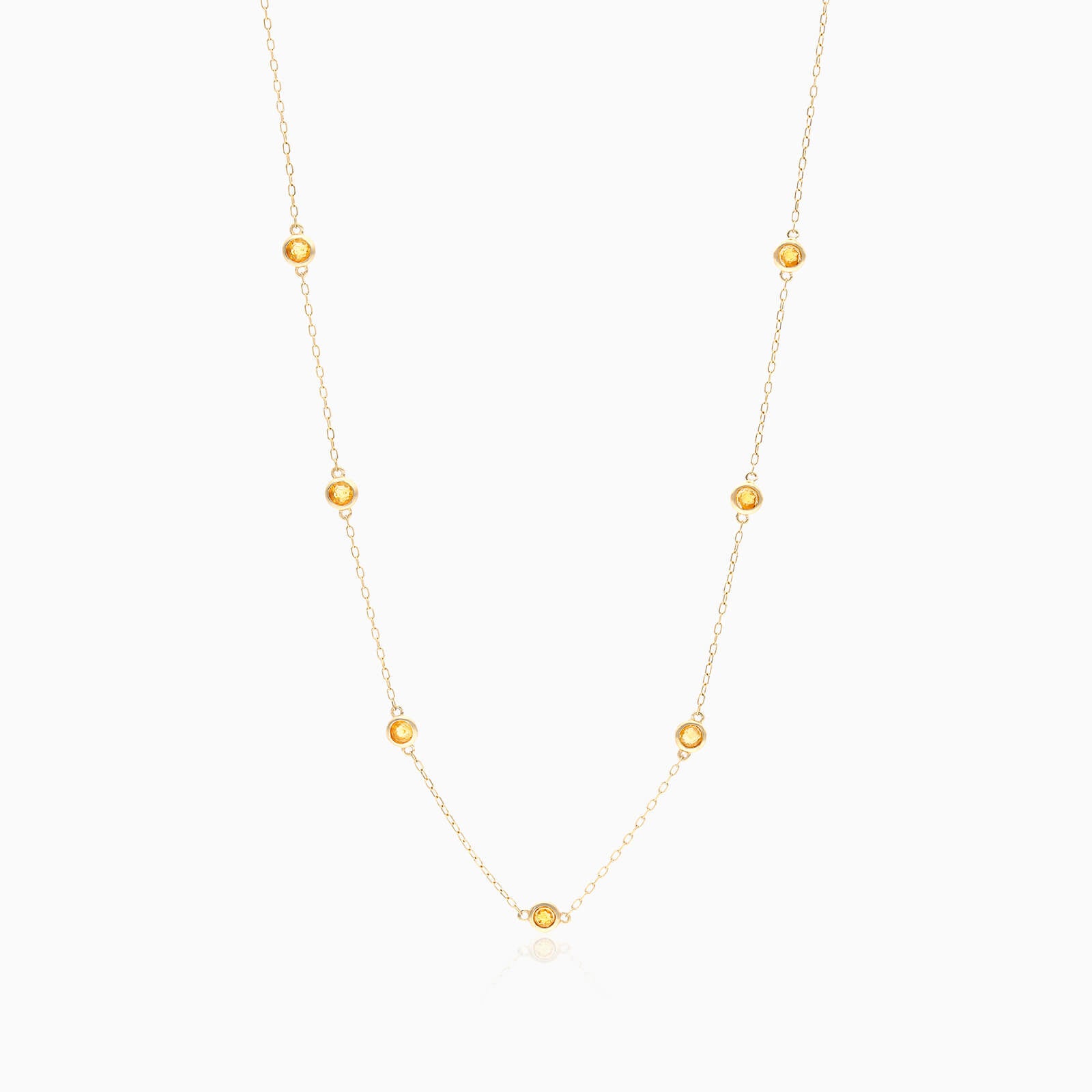 Corrente de Ouro Feminina 18k C/ Citrino Coleçao Scarlat | New | Celestial diamonds, citrino, Colares, yellow | AUREA FINE JEWELRY