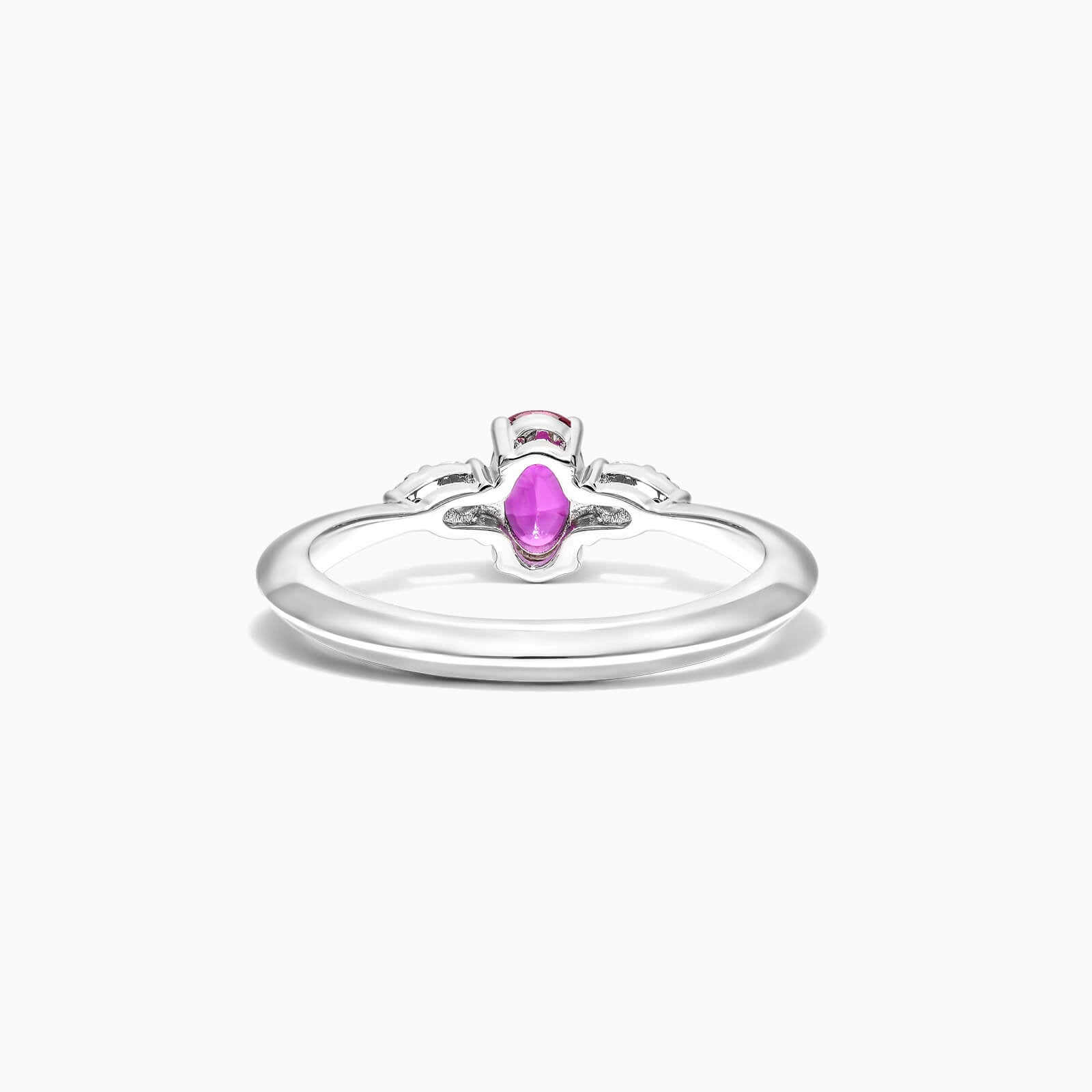 Anel De Ouro 18k Elsa C/ Rubi Solitario e Diamantes