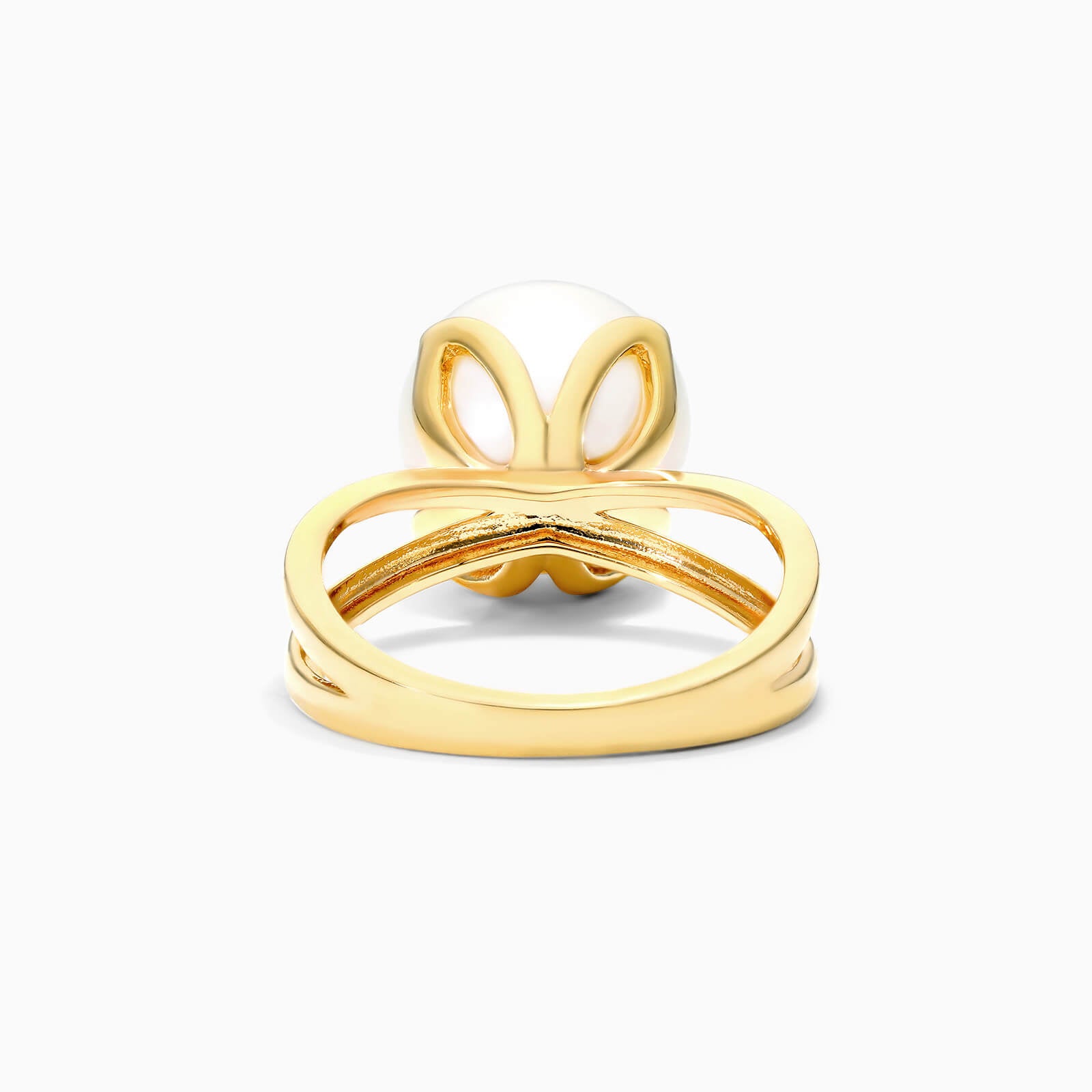 Anel De Ouro 18k Perola de Princesa Luxo