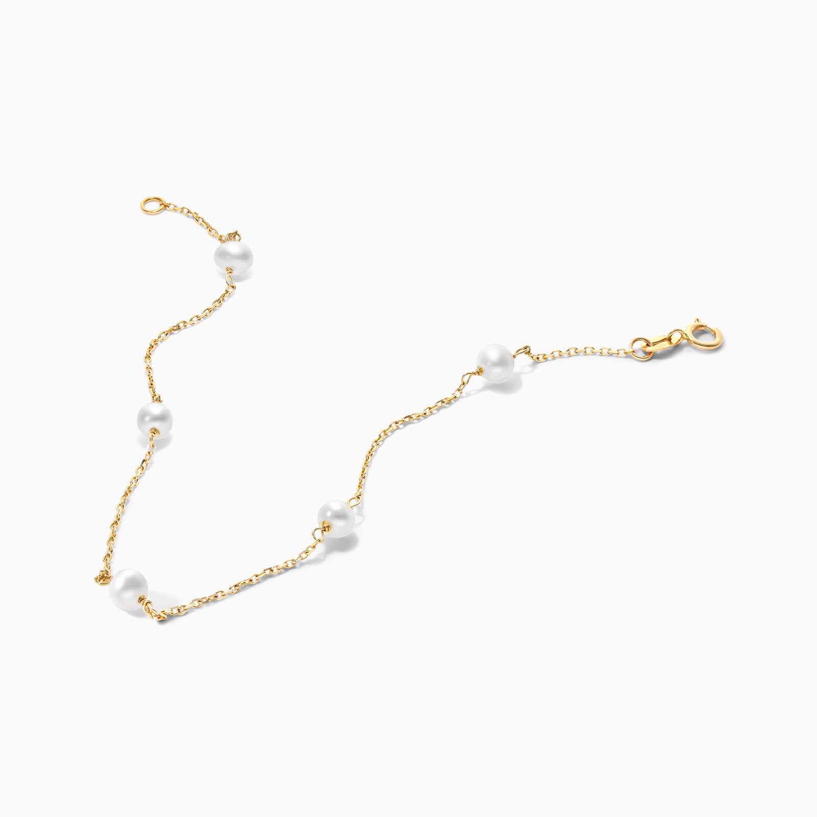 Pulseira Feminina de ouro pérolas bracelete