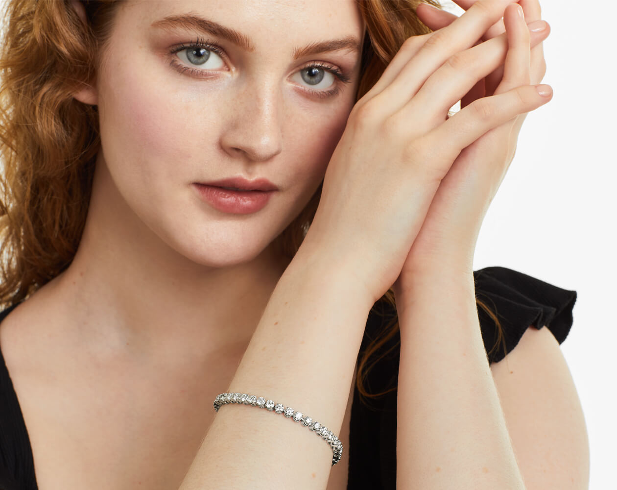 Pulseira Riviera de ouro diamantes legítimos 7 quilates
