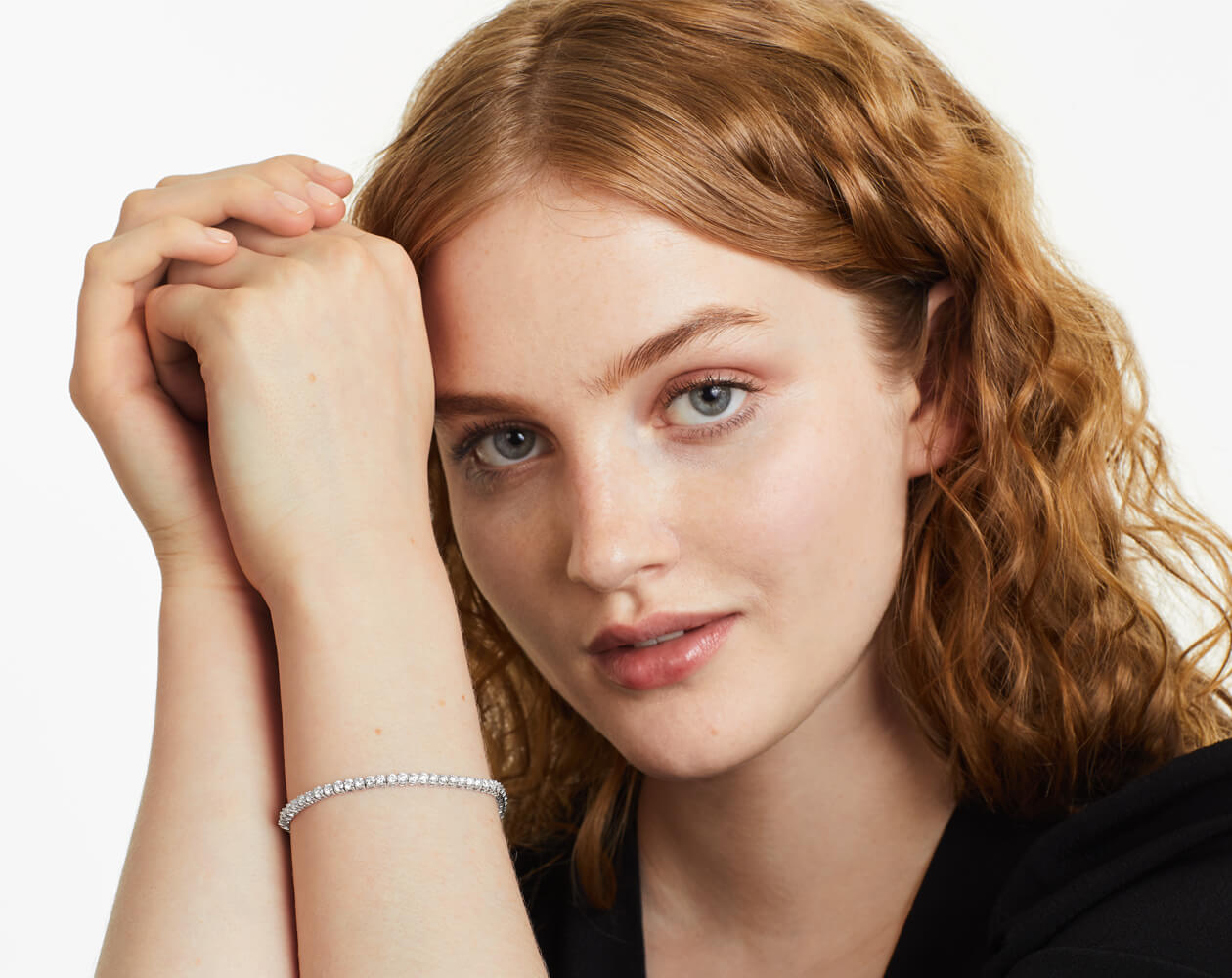 Pulseira Riviera Dois Pinos De Diamante Ouro Branco 18K 500pts