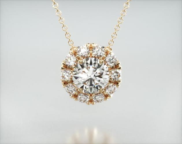 Colar Corrente Feminina Ouro18k Solitario Diamante Luxo 100 pontos