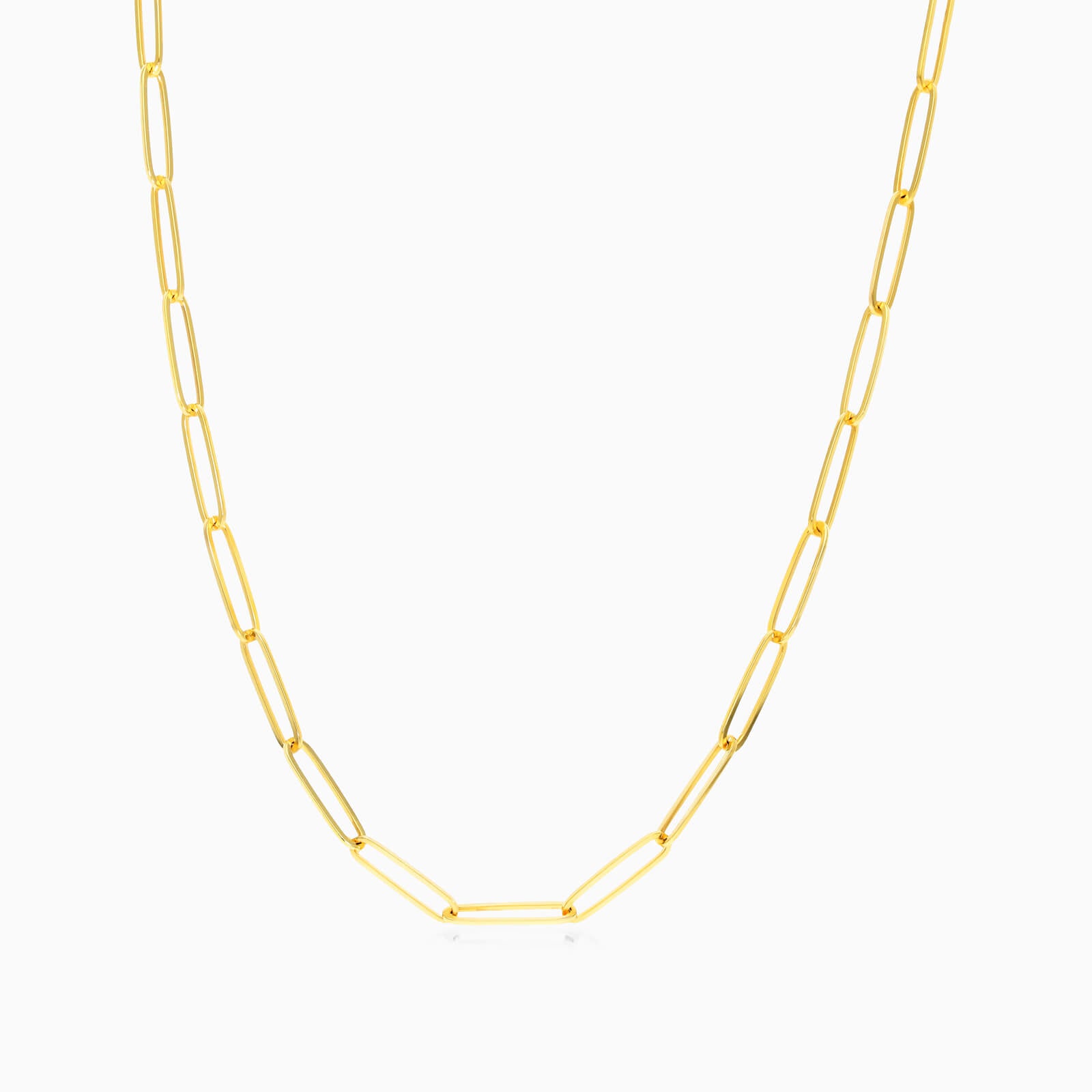 Corrente Feminina Elos De Clipes De Ouro Amarelo 18k De Luxo 2,6mm | sem-pedras, yellow | AUREA FINE JEWELRY