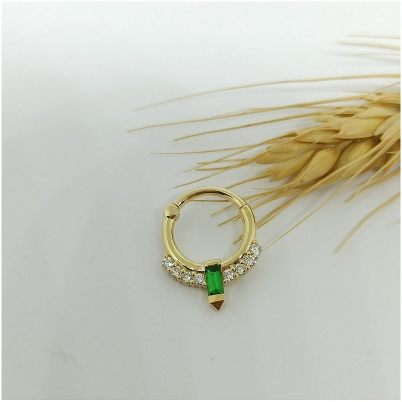 Piercing Nariz Ouro Diamante Daith Septo Helix Nostril