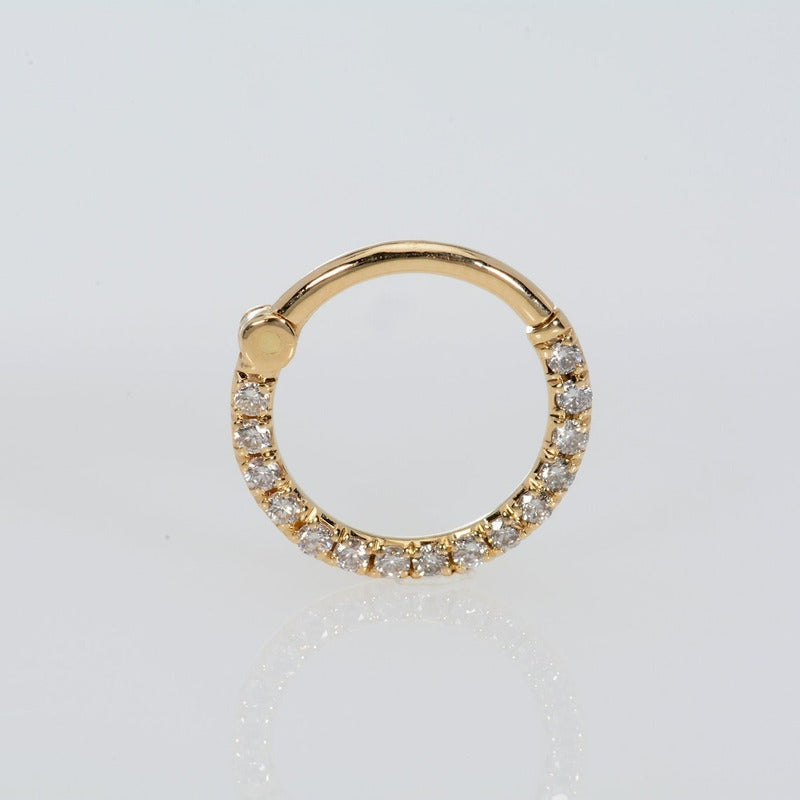 Piercing Nariz Ouro Diamante Daith Septo Helix Nostril