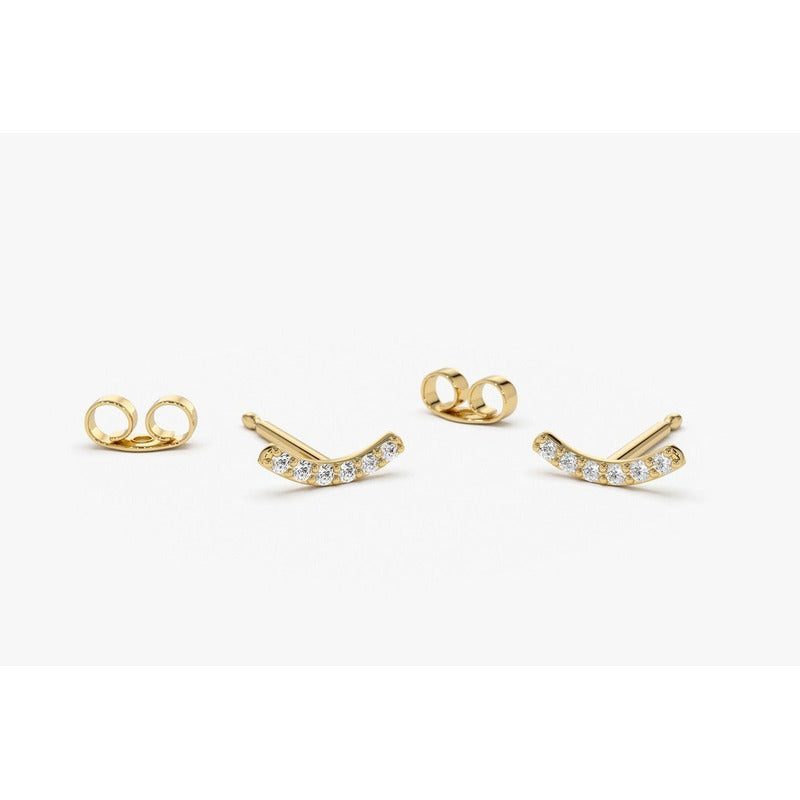 Brinco De Ouro Feminino Brilhante Diamante Piercing Luxo | New | Brincos, Celestial Diamonds, diamante, yellow | AUREA FINE JEWELRY