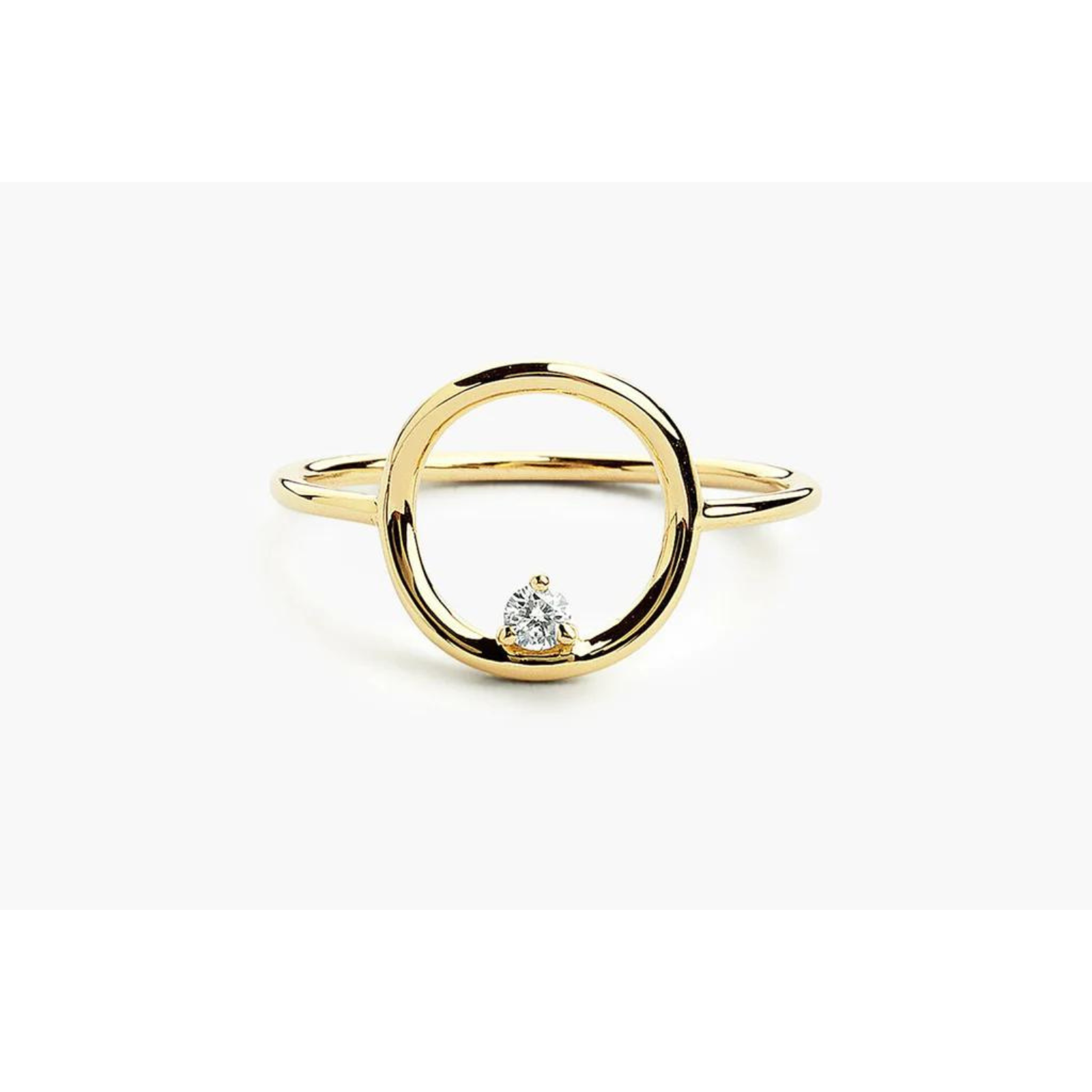 Anel circle De Diamante em Ouro 18k De Luxo | New | Anéis, diamante, yellow | AUREA FINE JEWELRY