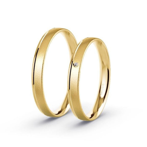 Alianças de casamento noivado  ouro 18k diamantes  3mm Nai