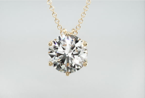 Colar Corrente Feminina Ouro18k Solitario Diamante Luxo 100 pontos | diamante, yellow | AUREA FINE JEWELRY