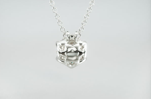 Colar Corrente Feminina Ouro18k Solitario Diamante Luxo Vieiras 70 pontos