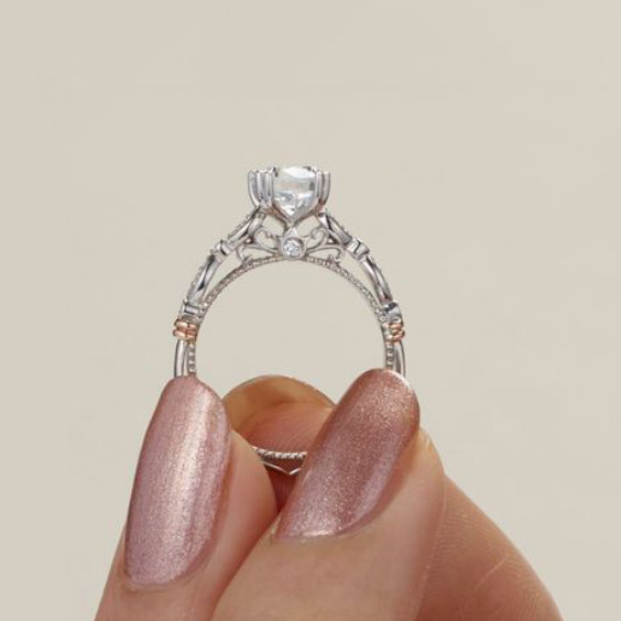 Anel Solitário De Ouro 18k Diamante Noivado 30 pts persian A1