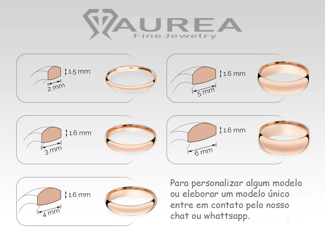 Aliança de casamento noivado ouro 18k 4 gramas 4mm Flat