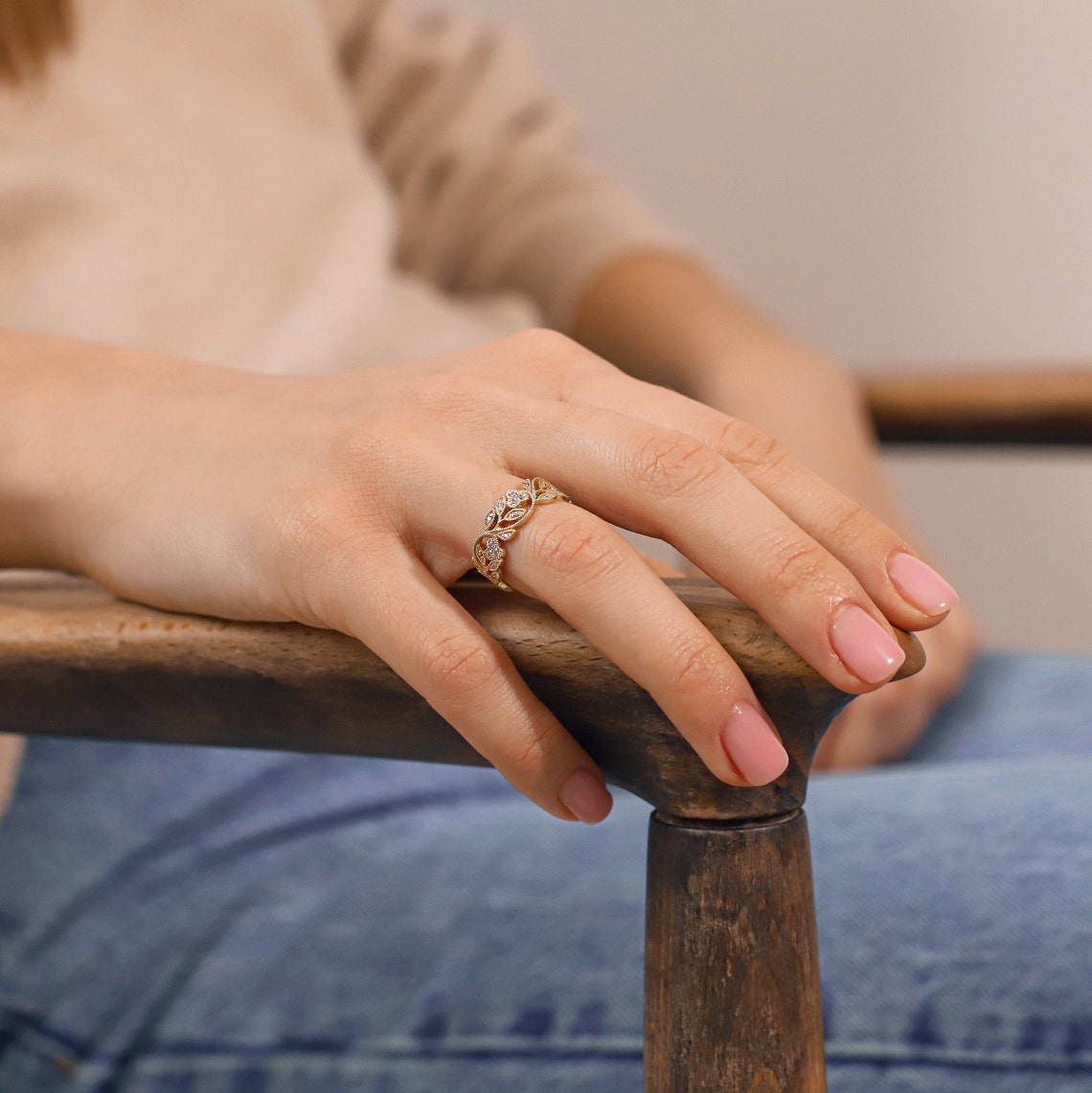 Anel Aliança de noivado de casamento ouro 18k diamante - AUREA FINE JEWELRY