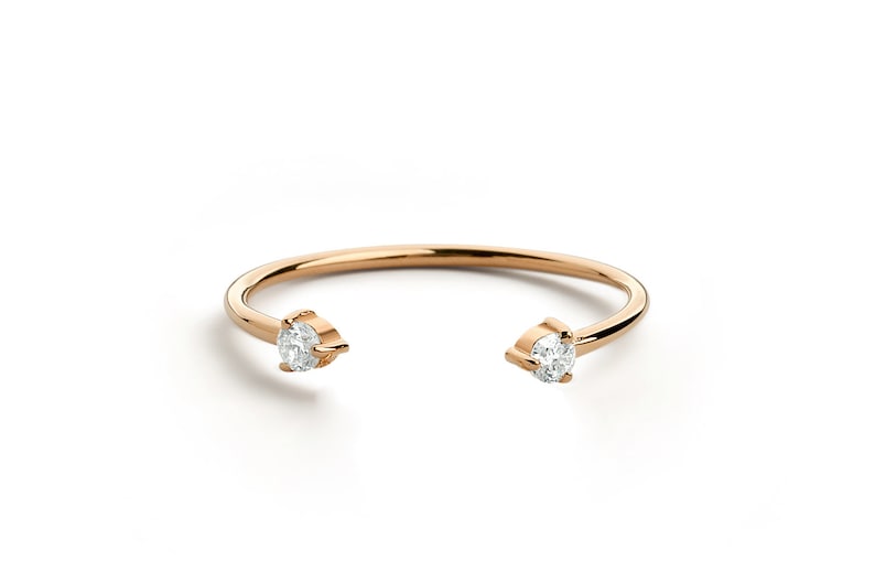 Anel  De Diamante  em Ouro 18k De Luxo