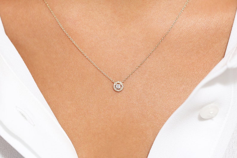Corrente feminina ponto de luz Ouro Branco 18k Diamantes