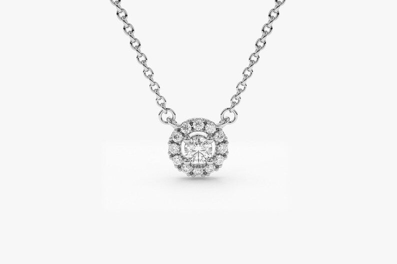 Corrente feminina ponto de luz Ouro Branco 18k Diamantes