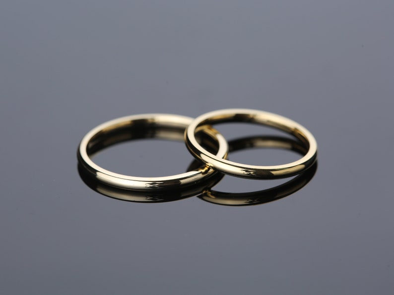 Aliança de noivado casamento ouro 18k 2 Gramas 2 mm tradiction
