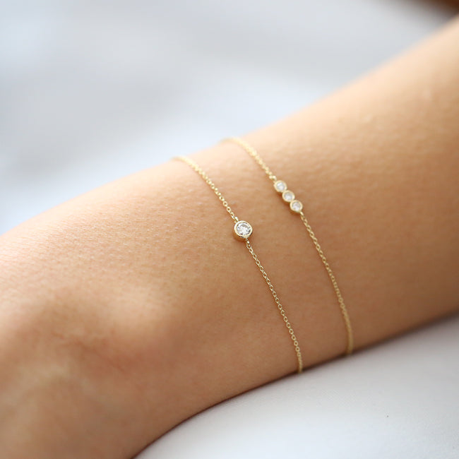 Pulseira Feminina de ouro 18k diamante 5 pt bracelete
