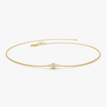 Pulseira Feminina de ouro 18k diamante 5 pt bracelete