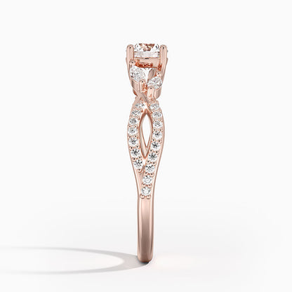 Anel De Noivado Ouro 18k Diamantes Solitario Luxe II