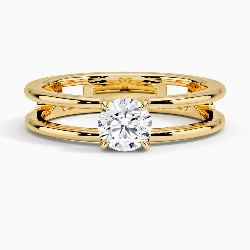 Anel de Noivado Ouro 18k Diamantes Solitário double solitarie | New | anel-de-noivado, Anéis, diamante, Diamantes, noivado, pink, white, yellow | AUREA FINE JEWELRY