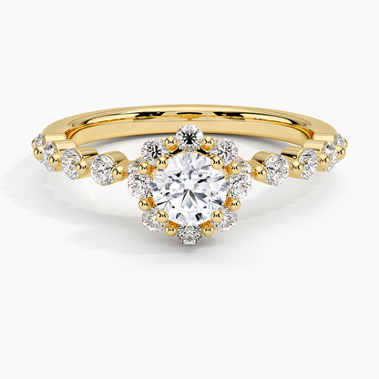 Anel de Noivado Ouro 18k Diamantes Solitário Marguerite | New | anel-de-noivado, Anéis, diamante, Diamantes, noivado, pink, white, yellow | AUREA FINE JEWELRY