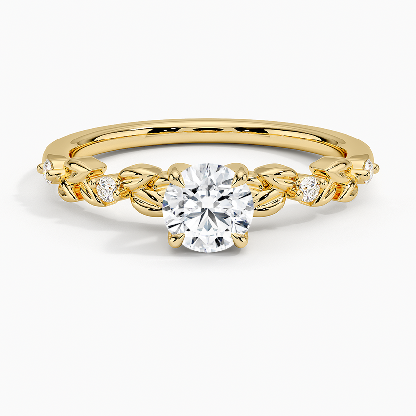 Anel de Noivado Ouro 18k Diamantes Solitário nature diamond | New | anel-de-noivado, Anéis, diamante, Diamantes, noivado, pink, white, yellow | AUREA FINE JEWELRY