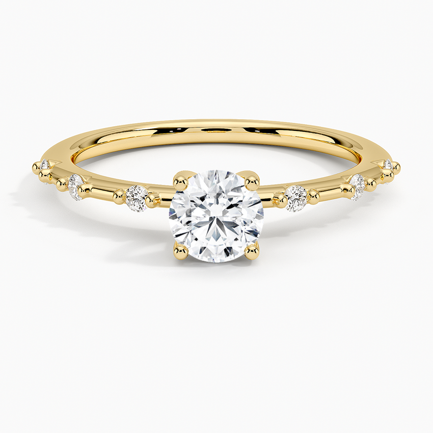 Anel de Noivado Solitário De Diamante Ouro 18k Delicate | New | anel-de-noivado, diamante, Diamantes, noivado, pink, white, yellow | AUREA FINE JEWELRY
