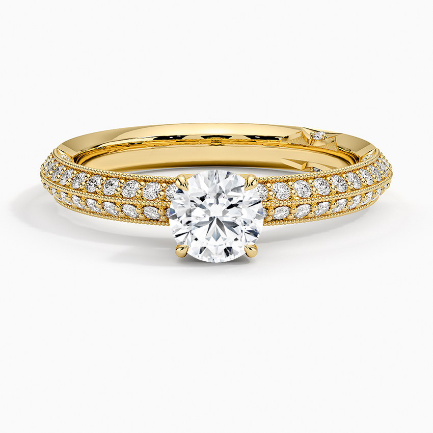 Anel de Noivado Solitário De Diamante Ouro 18k tacori | New | anel-de-noivado, Anéis, diamante, Diamantes, noivado, pink, white, yellow | AUREA FINE JEWELRY