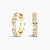 Brinco de Ouro Argola Feminino com Diamantes 50 pontos luxury | New | Brincos, diamante, white, yellow | AUREA FINE JEWELRY