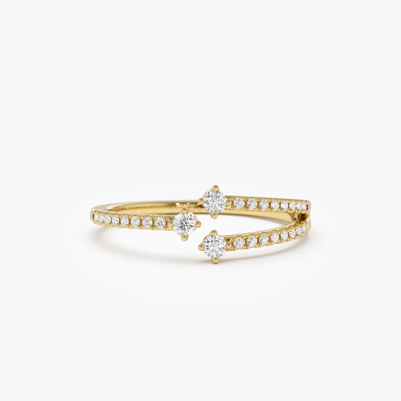 Anel solitário de ouro feminino noivado diamante tree