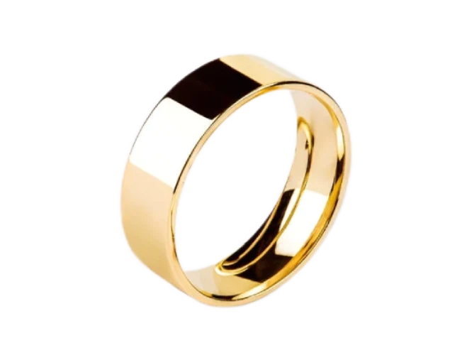 Aliança De Casamento Noivado Ouro 18k 6 Gramas 6 Mm Flat | New | Celestial Diamonds, sem-pedras, yellow | AUREA FINE JEWELRY