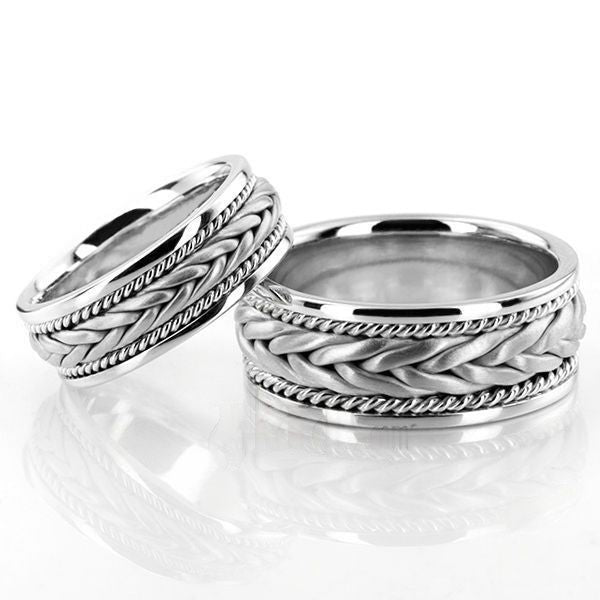 Alianças de casamento noivado  ouro 18k diamantes  6mm Atenas | New | sem-pedras, white | AUREA FINE JEWELRY